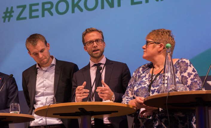 – Næringslivet ser muligheter til å skape grønne arbeidsplasser, sa Nikolai Astrup fra Høyre. (Foto: Arnfinn Christensen, forskning.no) – Næringslivet ser muligheter til å skape grønne arbeidsplasser, sa Nikolai Astrup fra Høyre. (Foto: Arnfinn Christensen, forskning.no)