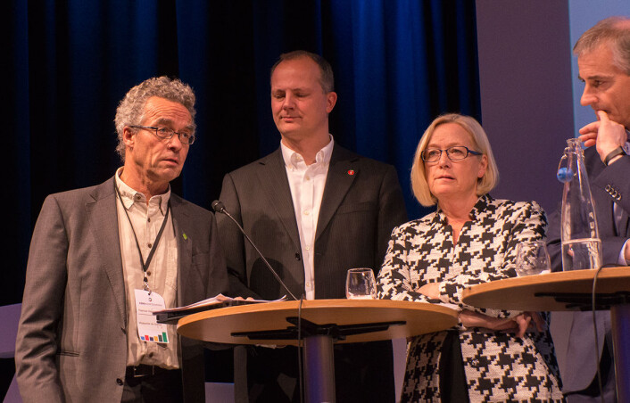 Rasmus Hansson fra MDG ville at tiltak skulle kobles tettere til klare, konkrete miljømål. (Foto: Arnfinn Christensen, forskning.no) Rasmus Hansson fra MDG ville at tiltak skulle kobles tettere til klare, konkrete miljømål. (Foto: Arnfinn Christensen, forskning.no)