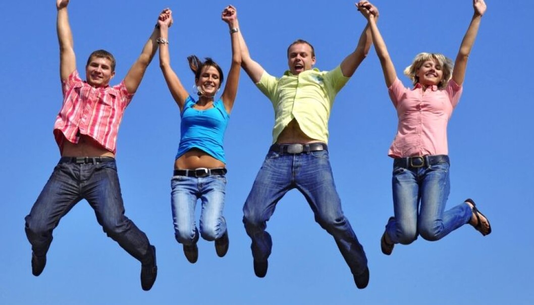 This happy? Well, people in the Nordic countries are the happiest people in the world. Although they pay heavy taxes. (Photo: Colourbox) This happy? Well, people in the Nordic countries are the happiest people in the world. Although they pay heavy taxes. (Photo: Colourbox)