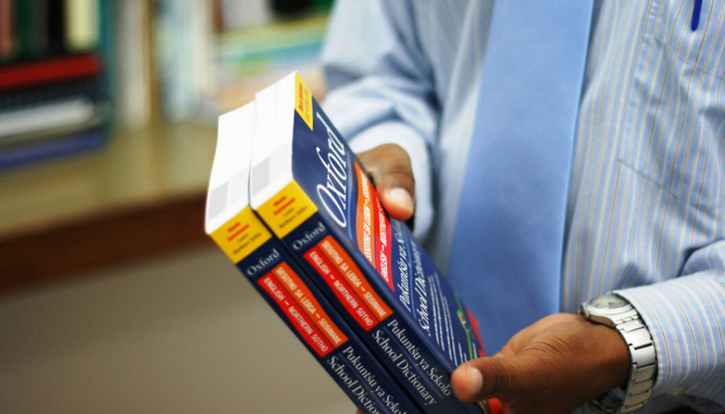 An edition of an English – Northern Sotho dictionary. More dictionaries are in the pipeline as a result of the project. (Photo: Susan Johnsen) An edition of an English – Northern Sotho dictionary. More dictionaries are in the pipeline as a result of the project. (Photo: Susan Johnsen)