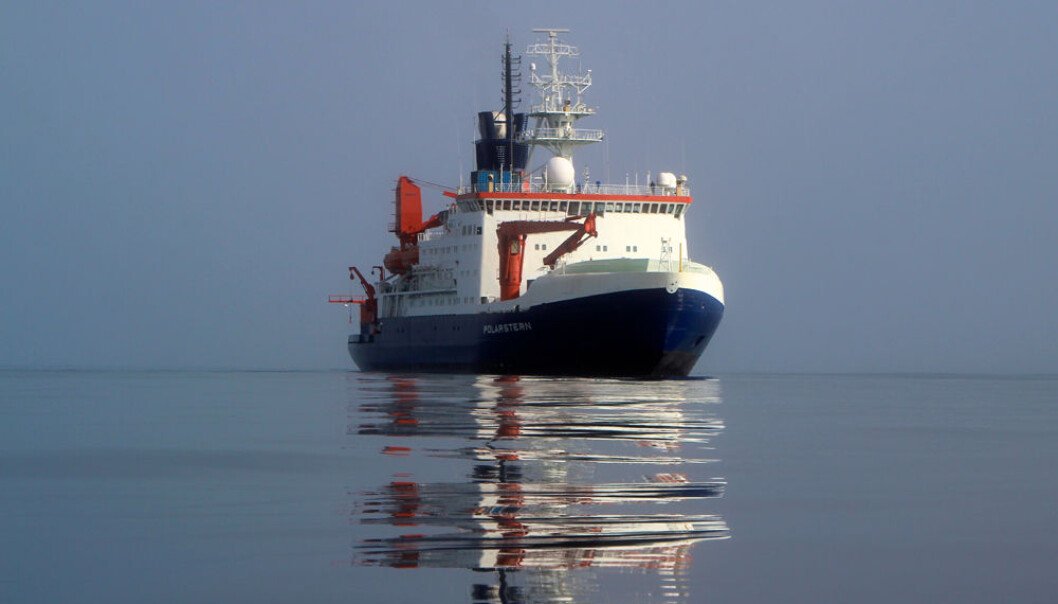 Forskerne kikket etter søppel mens de var på tokt i Framstredet med forskningsskipet Polarstern. (Foto: Alfred Wegener-Instituttet) Forskerne kikket etter søppel mens de var på tokt i Framstredet med forskningsskipet Polarstern. (Foto: Alfred Wegener-Instituttet)
