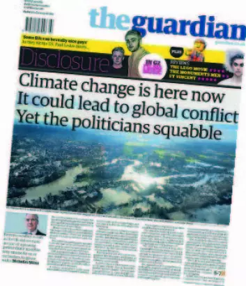 – The Guardian har for eksempel tatt et veldig klart klimastandpunkt, så det er ikke veldig overraskende at de er skeptiske til klimamanipulering som løsning, sier professor Trine Dahl.  (Foto: (Illustrasjon: NHH))
