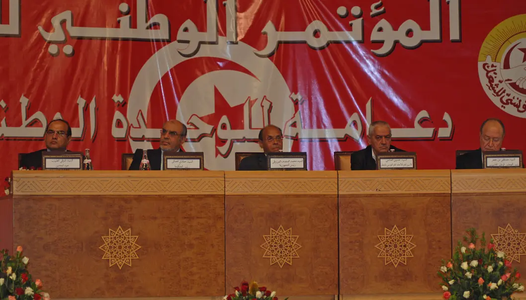 Bildet viser dialogmøte i Tunisia i 2012. - Årets nobelprisvinner gir et eksempel på en nasjonal dialogprosess som ser ut til å ha bidratt til å hindre en potensiell borgerkrig i Tunisia, sier seniorforsker Pernille Rieker. (Foto: Magharebia, Creative Commons CC BY 2.0) Bildet viser dialogmøte i Tunisia i 2012. - Årets nobelprisvinner gir et eksempel på en nasjonal dialogprosess som ser ut til å ha bidratt til å hindre en potensiell borgerkrig i Tunisia, sier seniorforsker Pernille Rieker. (Foto: Magharebia, Creative Commons CC BY 2.0)