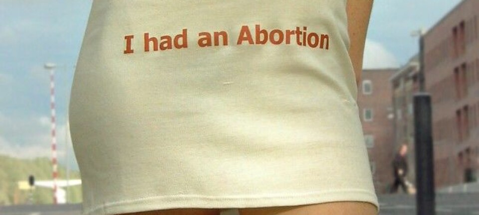 Bildet av abortkjolen er opprinnelig fra en kampanje av den nederlandske organisasjonen Women on Waves.  (Foto: Willhem Velthoven)