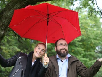 Kaia Bing and Jon Arne Engan from NMBU are working to find solutions to deal with more and heavier precipitation. (Photo: Liv Røhnebæk Bjergene) Kaia Bing and Jon Arne Engan from NMBU are working to find solutions to deal with more and heavier precipitation. (Photo: Liv Røhnebæk Bjergene)