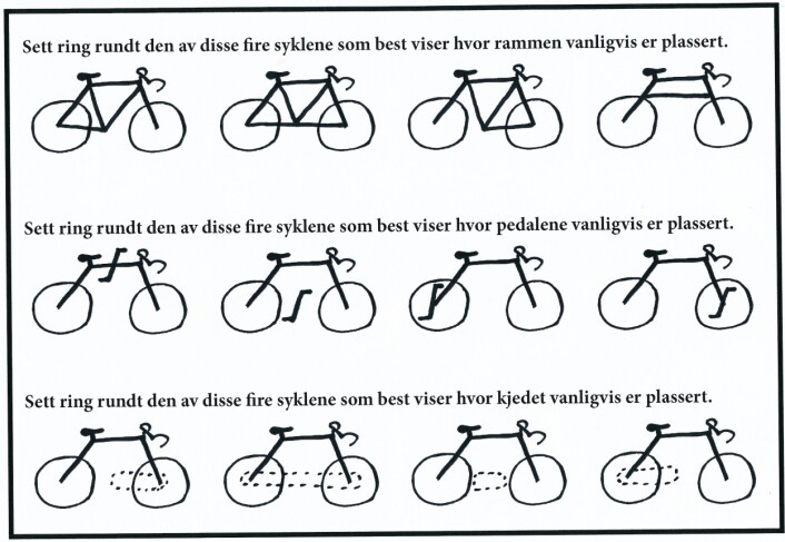 Multiple choice, tilpasset landeveien. (Foto: (Tegning: Eivind Torgersen, Norsk institutt for strektegning)) Multiple choice, tilpasset landeveien. (Foto: (Tegning: Eivind Torgersen, Norsk institutt for strektegning))