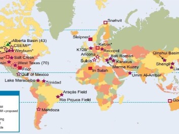 CO2- storage in the world. Click for larger picture. CO2- storage in the world. Click for larger picture.