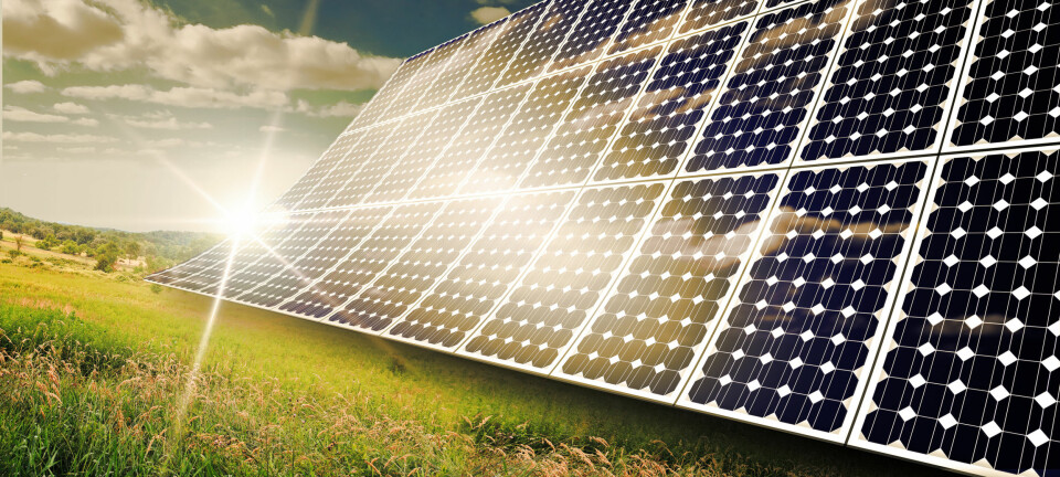 En spesiell jernforbindelse kan forvandle sollys til elektrisitet på en effektiv måte, noe som kan føre til billige solceller som kan brukes alle steder.  (Illustrasjonsfoto: Microstock)