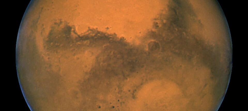 Mars sett med romteleskopet Hubble. (Foto: NASA handout, Reuters)