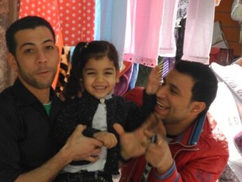 Two young men with their niece: Bighearted and lighted blooded. Cairo 2010. (Photo: Nefissa Naquib) Two young men with their niece: Bighearted and lighted blooded. Cairo 2010. (Photo: Nefissa Naquib)