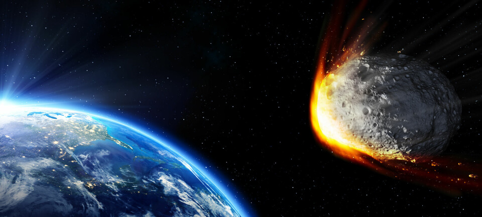 Den klassiske teorien er at dinosauerene døde ut da en diger asteroide traff jorden. Men er dette hele historien?  (Illustrasjon: Microstock)