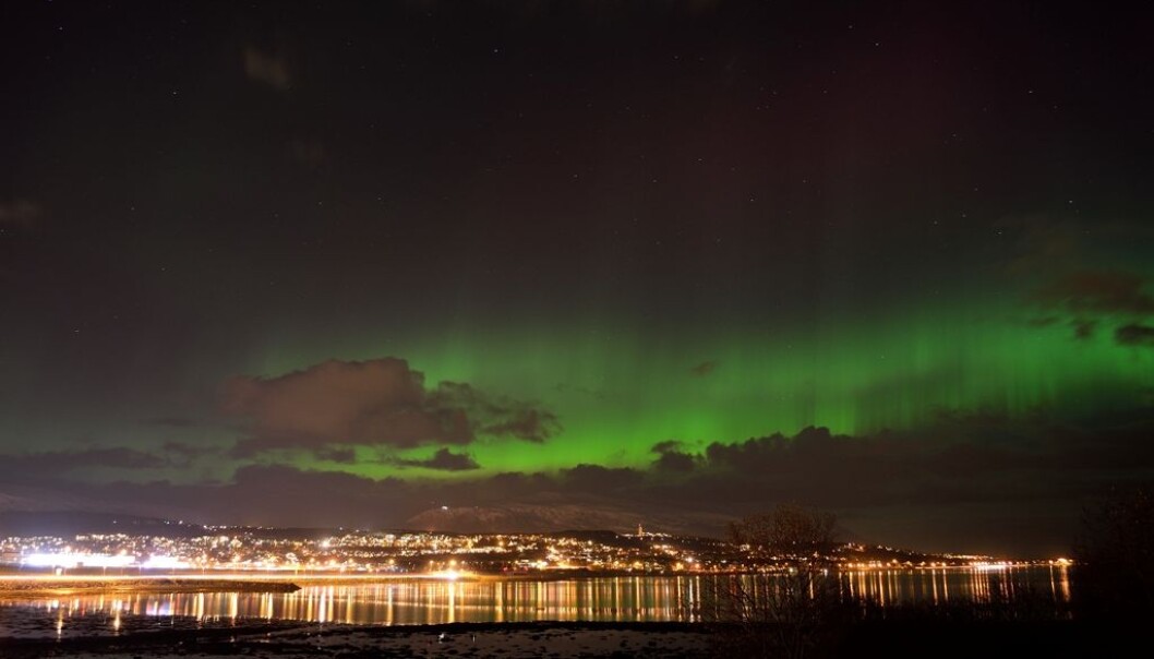 Northern lights over the Norwegian city, Tromsø. (Photo: Colourbox.) Northern lights over the Norwegian city, Tromsø. (Photo: Colourbox.)