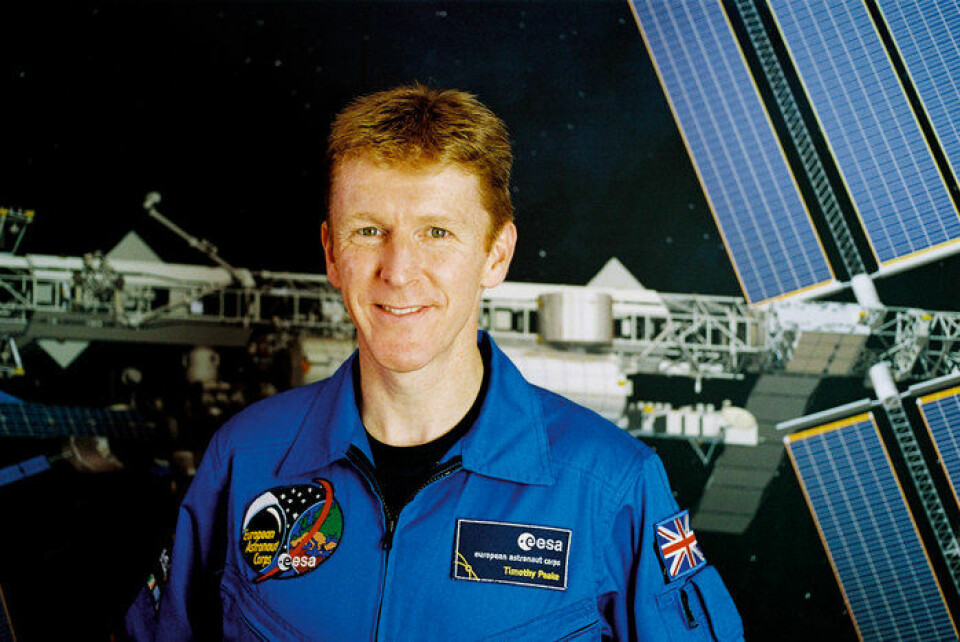 ESAs astronaut Tim Peake er en britisk helikopter- og testpilot. Han skytes opp 15. desember 2015 for et halvt år på romstasjonen.  (Foto: ESA)