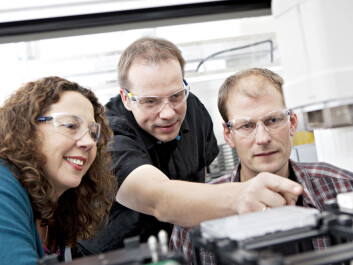 Marit Otterlei, Håvard Sletta and Per Bruheim have found 225 yeast mutants that are extra sensitive to chemotherapy. Now the trio is testing bacterial extracts from Trondheim Fjord, on both yeast cells and cancer cells from humans.(Photo: Geir Mogen) Marit Otterlei, Håvard Sletta and Per Bruheim have found 225 yeast mutants that are extra sensitive to chemotherapy. Now the trio is testing bacterial extracts from Trondheim Fjord, on both yeast cells and cancer cells from humans.(Photo: Geir Mogen)
