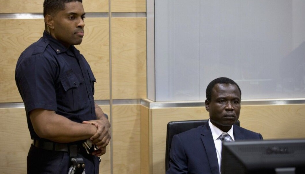 Dominic Ongwen from Lords Resistance Army (LRA) present at the International Criminal Court (Foto: REUTERS/NTB scanpix) Dominic Ongwen from Lords Resistance Army (LRA) present at the International Criminal Court (Foto: REUTERS/NTB scanpix)