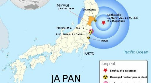 Fukushima mer jordskjelvutsatt