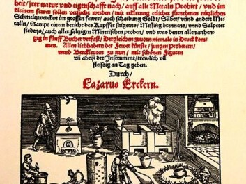 Ulseth and Lohne followed a 1574 recipe by the Saxon and Bohemian coin master Lazarus Ercker. (Photo: Idun Haugan, NTNU) Ulseth and Lohne followed a 1574 recipe by the Saxon and Bohemian coin master Lazarus Ercker. (Photo: Idun Haugan, NTNU)