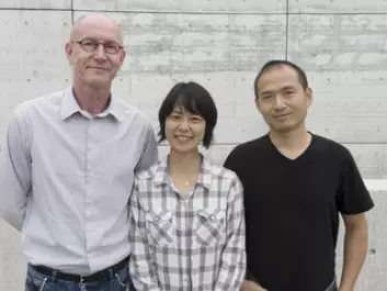 (from left) Karl-Henning Kalland, Yi Qu and Xisong Ke experiment with chemicals and drugs to find new treatments for cancer. (Photo: Kim E. Andreassen)