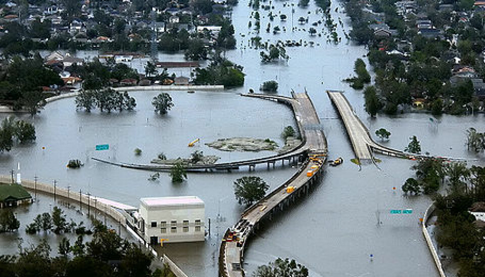 Water driven by hurricane Katrina in 2005 flooded 80 percent of New Orleans. With a new code, the simulation can run faster than the flooding along the Mississippi River actually occurs.(Photo:Wikimedia Commons)