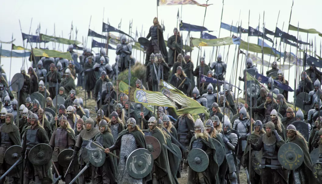 A picture from the movie Lord of the Rings: Return of the King, based on Tolkien's book of the same name. (Photo distributed by: SF Norge)