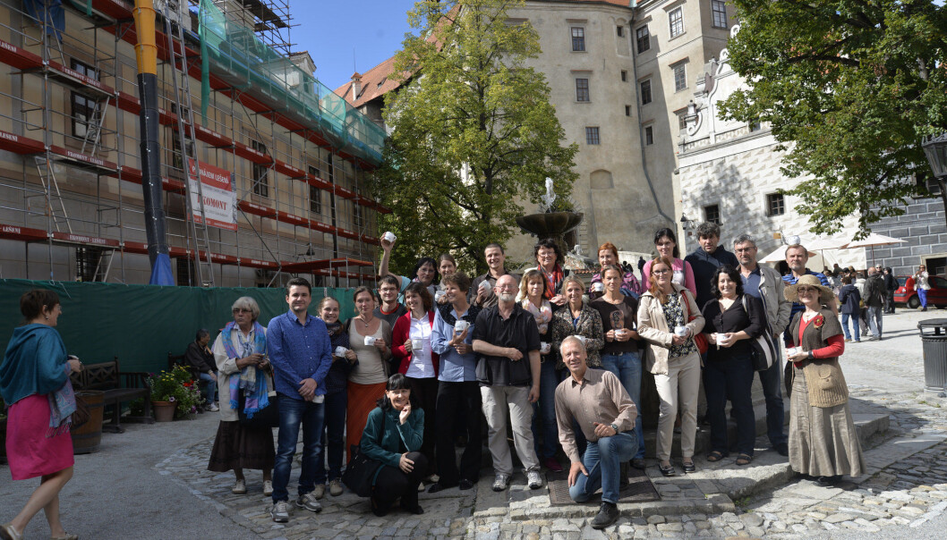 ‘This course is about recognising opportunities. Seeing the real value of the place and taking advantage of it,’ says Jiří Dlouhý (in front) and Rhys Evans (middle), together with course participants. (Photo: Private) ‘This course is about recognising opportunities. Seeing the real value of the place and taking advantage of it,’ says Jiří Dlouhý (in front) and Rhys Evans (middle), together with course participants. (Photo: Private)