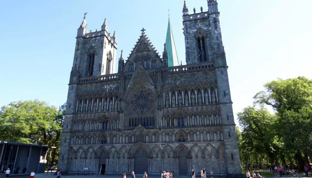 The Nidaros Cathedral in Trondheim is Norway’s national cathedral, home to royal weddings and coronations. It is also the northernmost Gothic cathedral in the world, and a draw for pilgrims for nearly a millennia. (Photo: Nancy Bazilchuk, NTNU)
