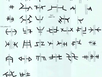 Ekroll catalogued the hieroglyphic-like “dismantling marks” in the Octagon which helped him determine that the structure had indeed been taken apart and rebuilt to look just like the original. (Image: Øystein Ekroll) Ekroll catalogued the hieroglyphic-like “dismantling marks” in the Octagon which helped him determine that the structure had indeed been taken apart and rebuilt to look just like the original. (Image: Øystein Ekroll)