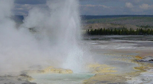 Urgammel helium opp av Yellowstone
