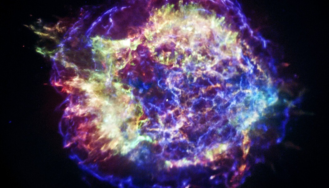 Fluor dannes når stjerner eksploderer