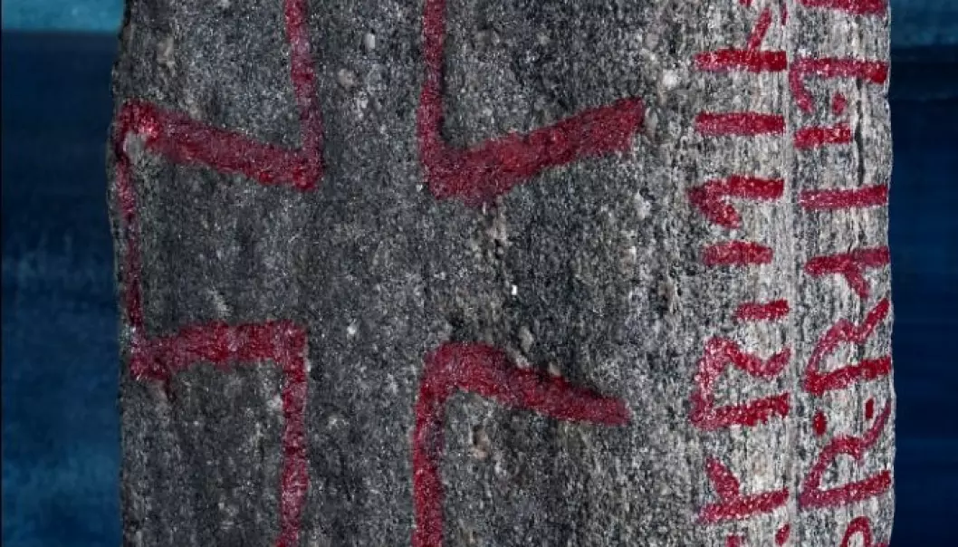 The runes are written in the younger runic alphabet. (Photo: Åge Hojem / NTNU Museum of Natural History and Archaeology)