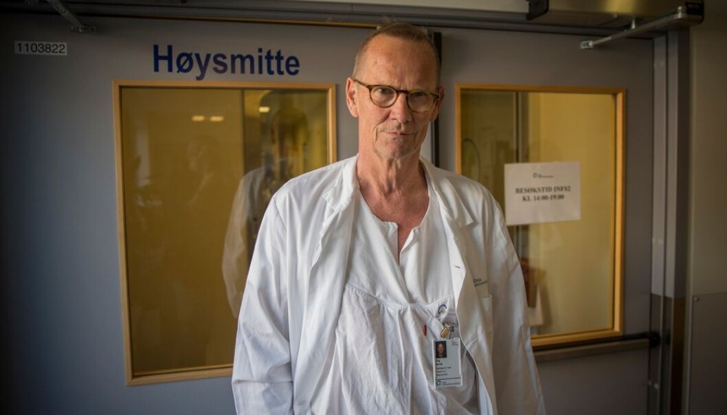 Dag Berild har jobbet med antibiotikaresistens helt siden han tok doktorgraden om metoder for å forbedre antibiotikabruk i 2004. Han har fulgt situasjonen og sett at resistensproblematikken gradvis har nærmet seg våre grenser. Nå er den her. Hvis vi ikke gjør noe kjapt, er framtidsperspektivene ganske dystre, mener han. (Foto: Terje Bringedal, scanpix) Dag Berild har jobbet med antibiotikaresistens helt siden han tok doktorgraden om metoder for å forbedre antibiotikabruk i 2004. Han har fulgt situasjonen og sett at resistensproblematikken gradvis har nærmet seg våre grenser. Nå er den her. Hvis vi ikke gjør noe kjapt, er framtidsperspektivene ganske dystre, mener han. (Foto: Terje Bringedal, scanpix)