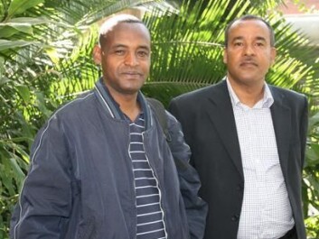 PhD-student Adugna Woyessa (to the left) and project coordinator Wakgari Deressa hope to continue the work with EMAPS. (Photo: Kjersti Brown) PhD-student Adugna Woyessa (to the left) and project coordinator Wakgari Deressa hope to continue the work with EMAPS. (Photo: Kjersti Brown)