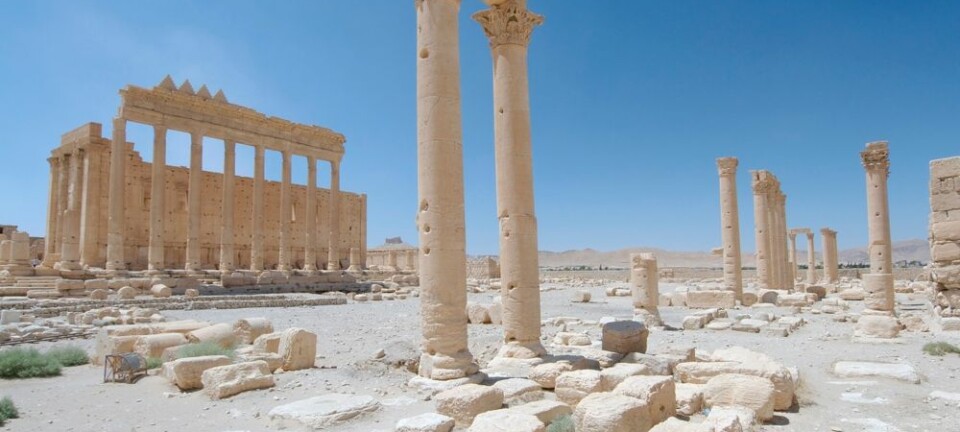 Forskere frykter nå at det vakre Bel-tempelet i Palmyra kan stå i fare for ødeleggelser, etter at IS sprengte tempelet Baal-Shamin 24. august.  (Foto: Andrey Nekrasov, scanpix)