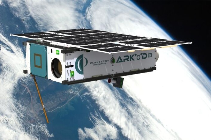 Arkyd 6, den større satelitten som skal sendes opp senere i år. (Foto: Planetary Resources) Arkyd 6, den større satelitten som skal sendes opp senere i år. (Foto: Planetary Resources)