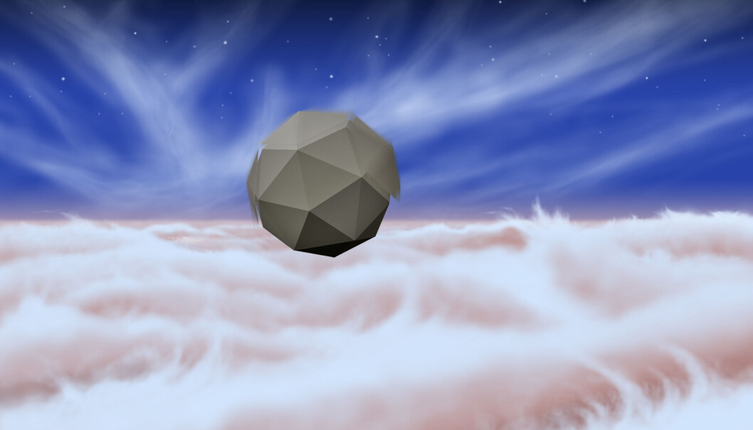 Slik ser JPL-ingeniørene for seg at en av de små vindrobotene ser ut i Jupiters atmosfære. (Foto: NASA/JPL) Slik ser JPL-ingeniørene for seg at en av de små vindrobotene ser ut i Jupiters atmosfære. (Foto: NASA/JPL)