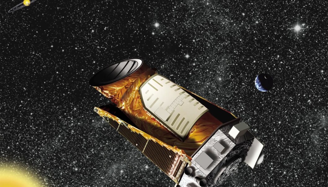 Romteleskopet Kepler har funnet hundrevis av eksoplaneter. Nå har danske forskere målt alderen på 56 av dem. (Illustrasjon: Nasa) Romteleskopet Kepler har funnet hundrevis av eksoplaneter. Nå har danske forskere målt alderen på 56 av dem. (Illustrasjon: Nasa)