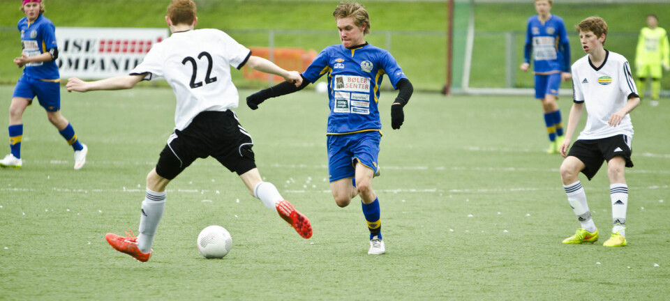 Erik Hilleren (15) drømmer om proffkarriere på Vålerenga. (Foto: Andreas B. Johansen)