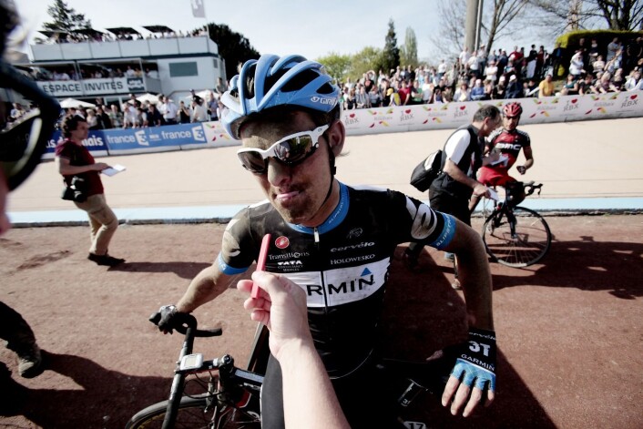 Gabriel Rasch etter 23.-plassen Paris–Roubaix i 2011. Thor Hushovd ble nummer åtte, 47 sekunder bak vinneren Johan Vansummeren fra Belgia. (Foto: Stian Lysberg Solum, NTB scanpix) Gabriel Rasch etter 23.-plassen Paris–Roubaix i 2011. Thor Hushovd ble nummer åtte, 47 sekunder bak vinneren Johan Vansummeren fra Belgia. (Foto: Stian Lysberg Solum, NTB scanpix)