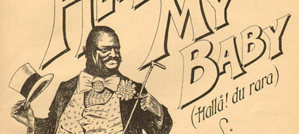 Utsnitt av plakat: Geo Jackson var en av de som tidlig brakte afrikansk-amerikansk musikktradisjon til Norge.  Hentet fra Erlend Hegdals bok 'Charleston i Grukkedalen'