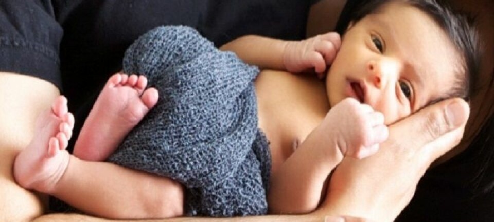 Den kanadiske babyen Zain Rajani er den første i verden som er født ved hjelp av morens eggstamceller. Zain er den første av flere babyer som vil bli født med denne metoden i løpet av sommeren. (Foto: Stacey Lee-Robson)