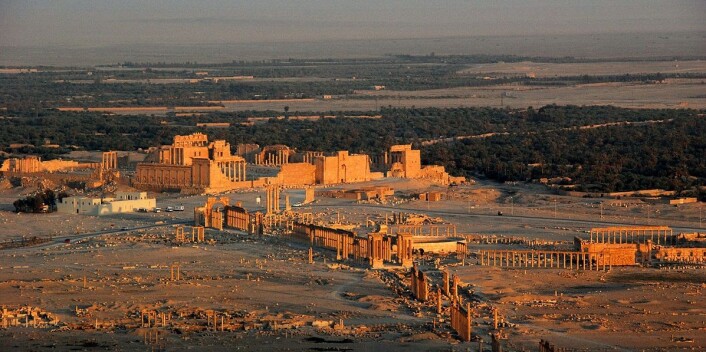 Det var handelen med tekstiler, krydder og røkelse mellom Middelhavet og Indiahavet som gjorde Palmyra så rikt. Byen er mest kjent gjennom dronning Zenobias mislykkede opprør mot Romerriket i år 270. I år 272 ble byen ødelagt av romerne og forsvant siden inn i glemselen, inntil den ble «gjenoppdaget» av europeiske reisende på 1700-tallet. Men hvorfor lå byen ute i ørkenen? (Foto: James Gordon/Wikimedia Commons) Det var handelen med tekstiler, krydder og røkelse mellom Middelhavet og Indiahavet som gjorde Palmyra så rikt. Byen er mest kjent gjennom dronning Zenobias mislykkede opprør mot Romerriket i år 270. I år 272 ble byen ødelagt av romerne og forsvant siden inn i glemselen, inntil den ble «gjenoppdaget» av europeiske reisende på 1700-tallet. Men hvorfor lå byen ute i ørkenen? (Foto: James Gordon/Wikimedia Commons)