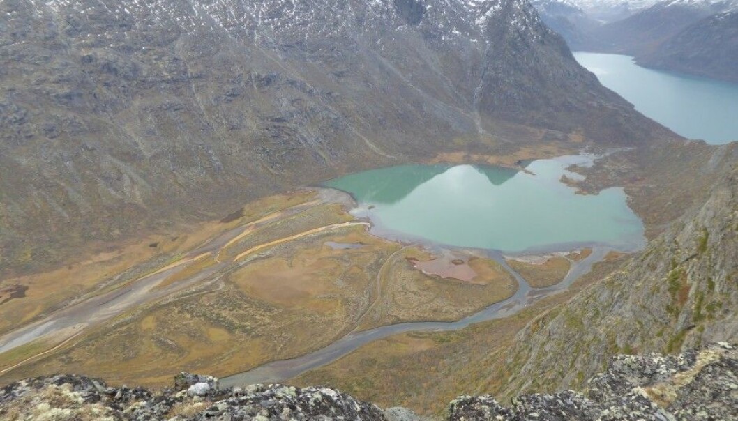 Leirungsdalen i Jotunheimen, eit døme på mange naturtypar. (Foto: Rune Halvorsen, NHM) Leirungsdalen i Jotunheimen, eit døme på mange naturtypar. (Foto: Rune Halvorsen, NHM)