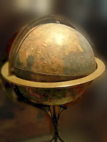 Martin Behaims globus. Bildet er hentet fra Wikipedia, foto Alexander Franke