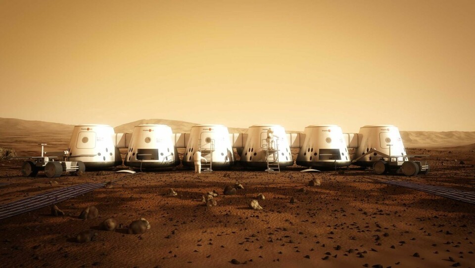 Hvis alt går etter planen, skal de 24 Mars- farerne bo slik. (Foto: AFP)