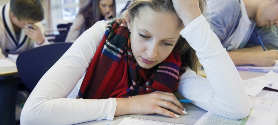 Elevene i studien gjorde det sju prosent bedre på prøver de gjennomførte i et godt inneklima enn i det vanlige klasserommet sitt. (Foto: Foto: Berit Roald, NTB scanpix)