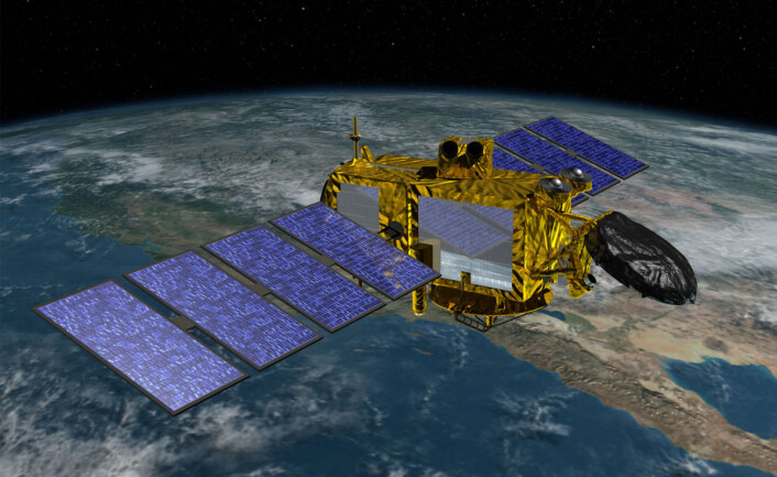 Jason 3 skal blant annet måle hvordan havnivåene varierer fra sted til sted på jordkloden. (Foto: (Illustrasjon: NASA/JPL)) Jason 3 skal blant annet måle hvordan havnivåene varierer fra sted til sted på jordkloden. (Foto: (Illustrasjon: NASA/JPL))