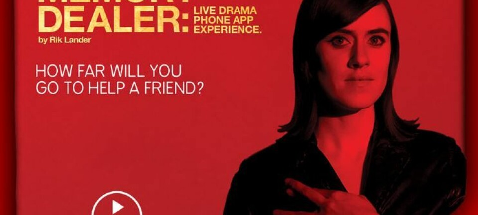 «The Memory Dealer» er et interaktivt filmprosjekt av Rik Lander, der publikum selv er deltakere i handlingen. (Illustrasjon: The Memory Dealer/Rick Lander)