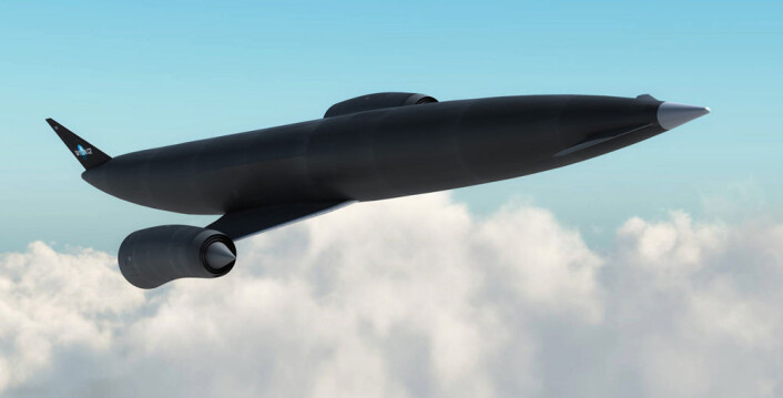 Romflyet Skylon trenger ikke ekstra hjelperaketter, som romferga. Motorene fungerer som jetmotorer under 26 kilometer, og blir rakettmotorer ved Mach 5. (Foto: (Illustrasjon: Reaction Engines Limited)) Romflyet Skylon trenger ikke ekstra hjelperaketter, som romferga. Motorene fungerer som jetmotorer under 26 kilometer, og blir rakettmotorer ved Mach 5. (Foto: (Illustrasjon: Reaction Engines Limited))