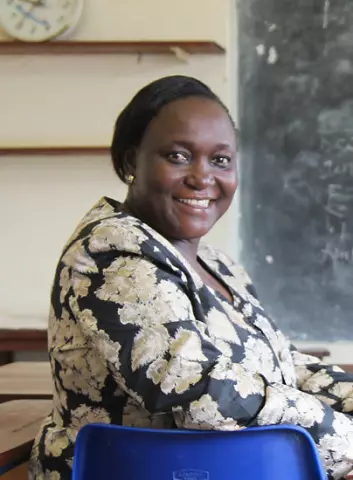 – No utdannar me lærarar som kan hjelpa oss å utvikla utdanningstilbodet vidare, seier Rose Nabirye, leiar ved fakultetet for sjukepleie på universitetet i Makerere, Uganda. (Foto: Runo Isaksen, SIU)