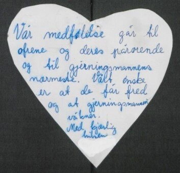 Denne hilsenen er et godt eksempel på at også gjerningspersonens nærmeste ble inkludert og husket på, ifølge Sidsel Lied. (Foto: (Illustrasjon: Riksarkivet)) Denne hilsenen er et godt eksempel på at også gjerningspersonens nærmeste ble inkludert og husket på, ifølge Sidsel Lied. (Foto: (Illustrasjon: Riksarkivet))